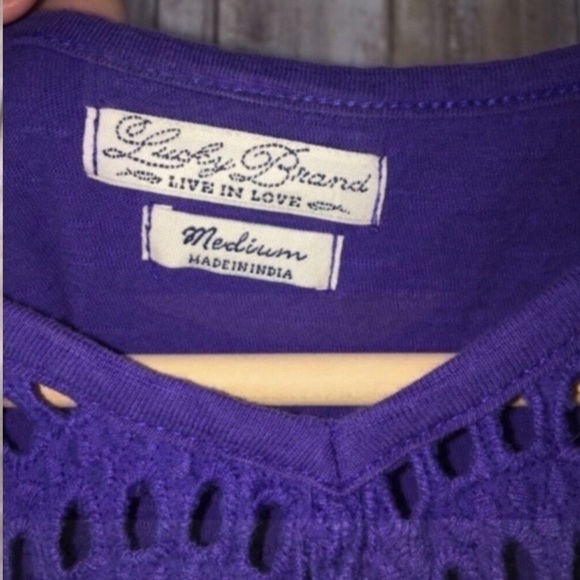 Lucky Brand Kids Purple Sleeveless Blouse - Picture 4 of 4